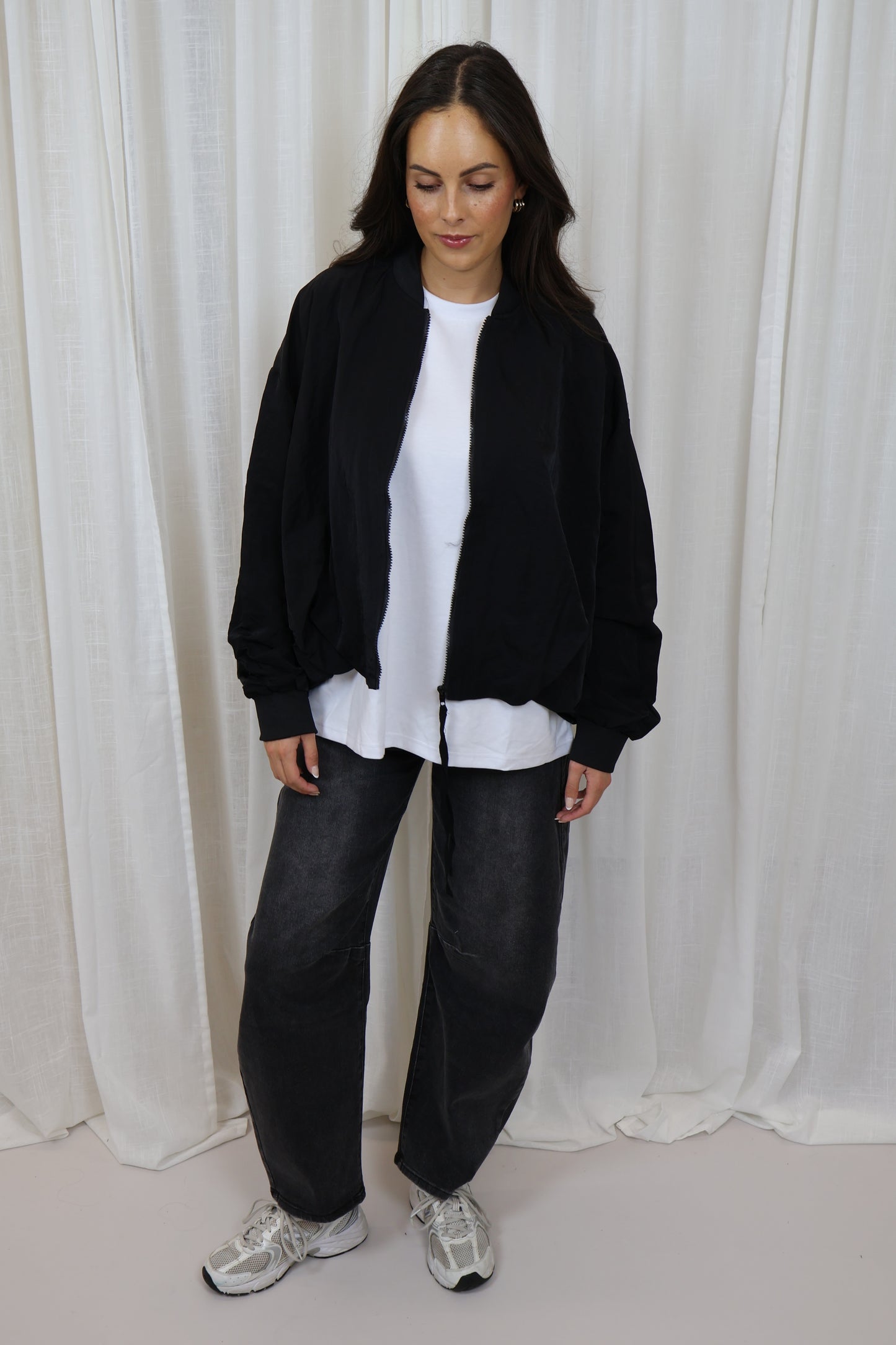Bomber oversized - Zwart