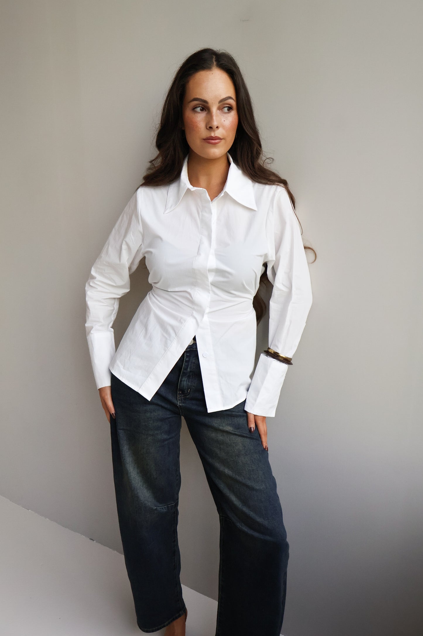 Blouse met koord - Wit