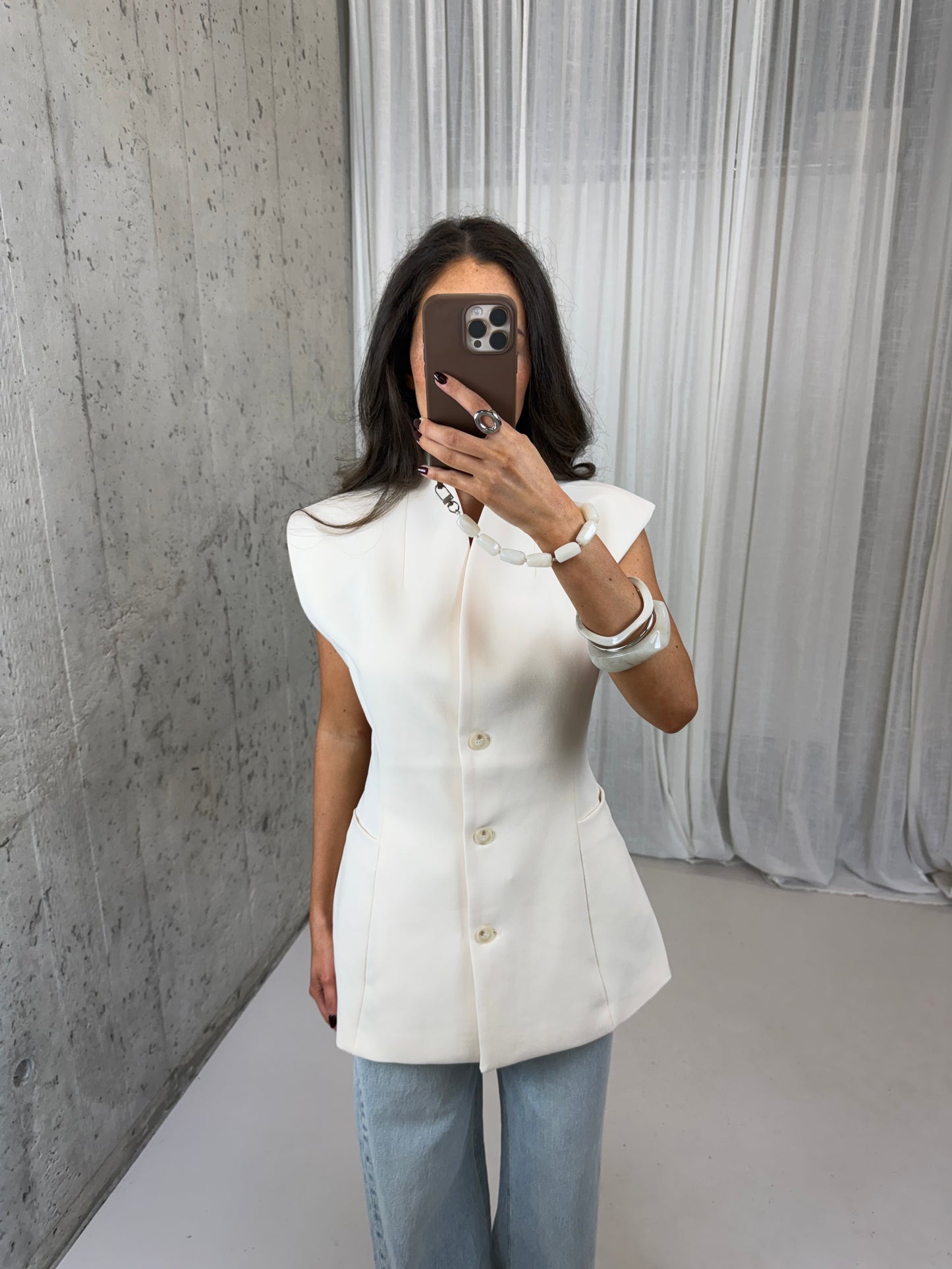 Chloe Gilet - Off white