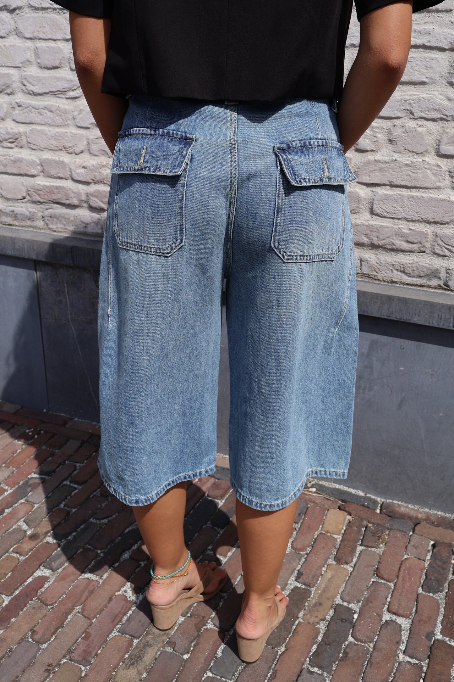 Denim bermuda - Lichtblauw
