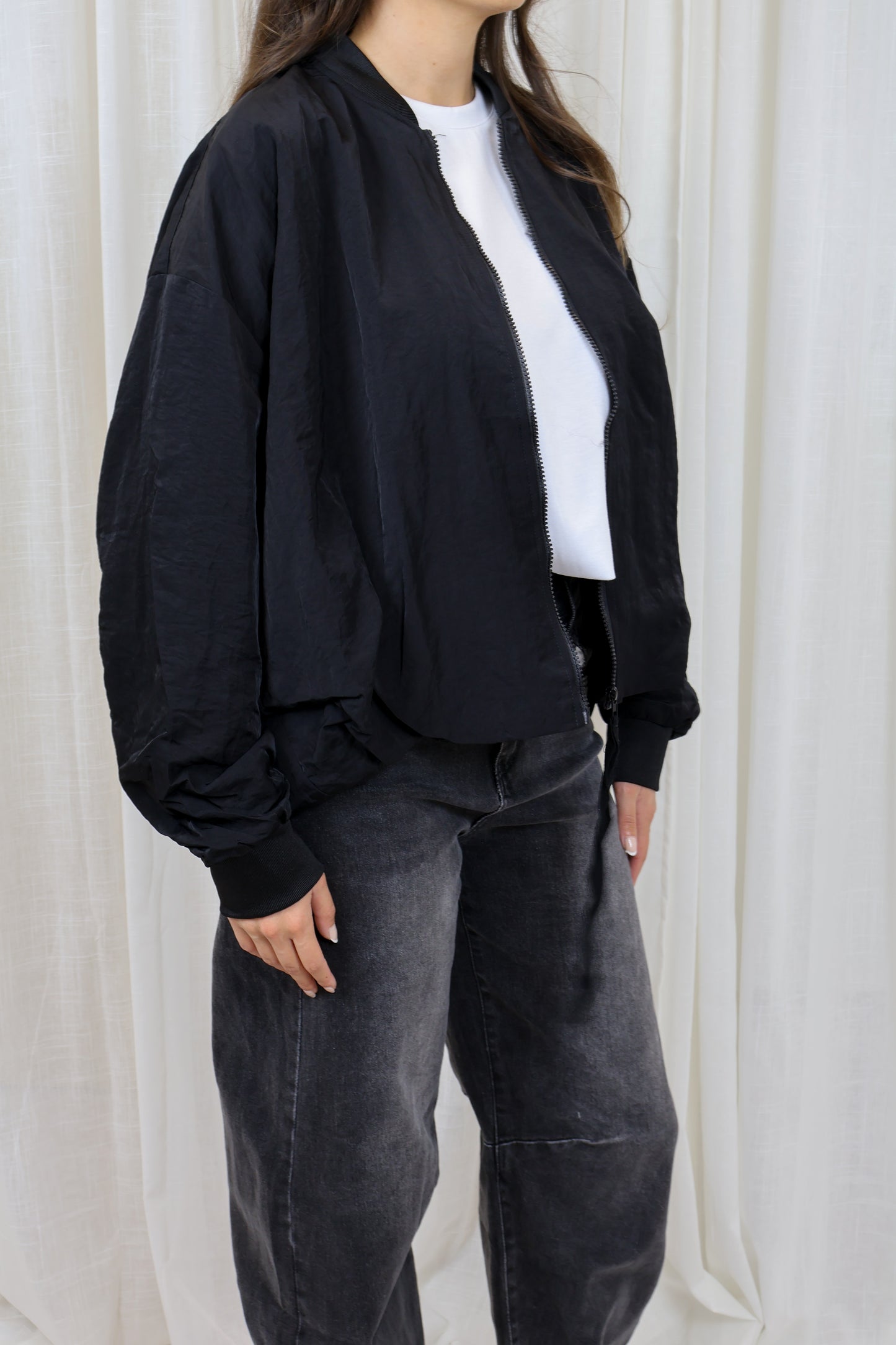 Bomber oversized - Zwart