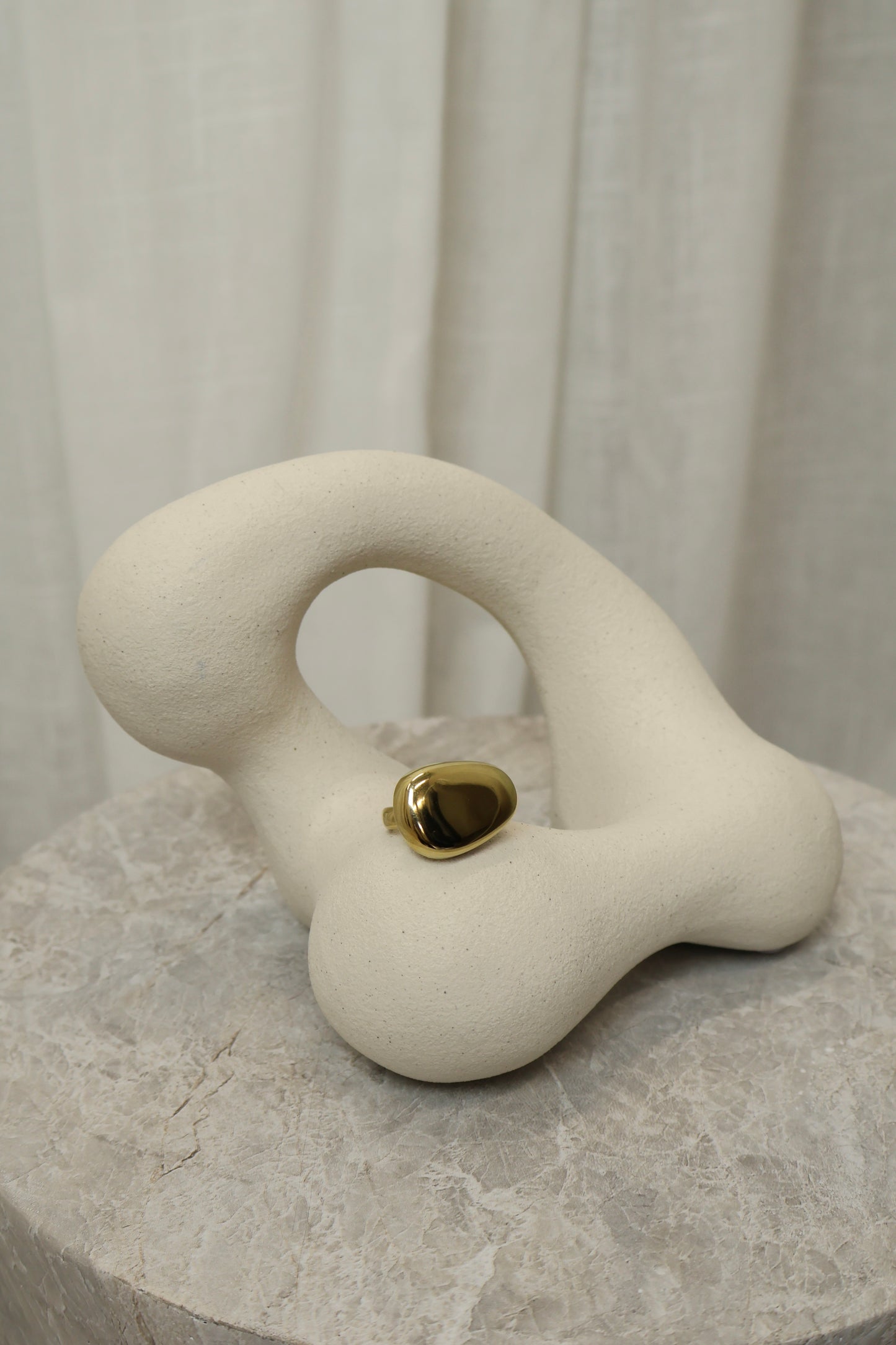 Ring ovaal - Goudkleurig