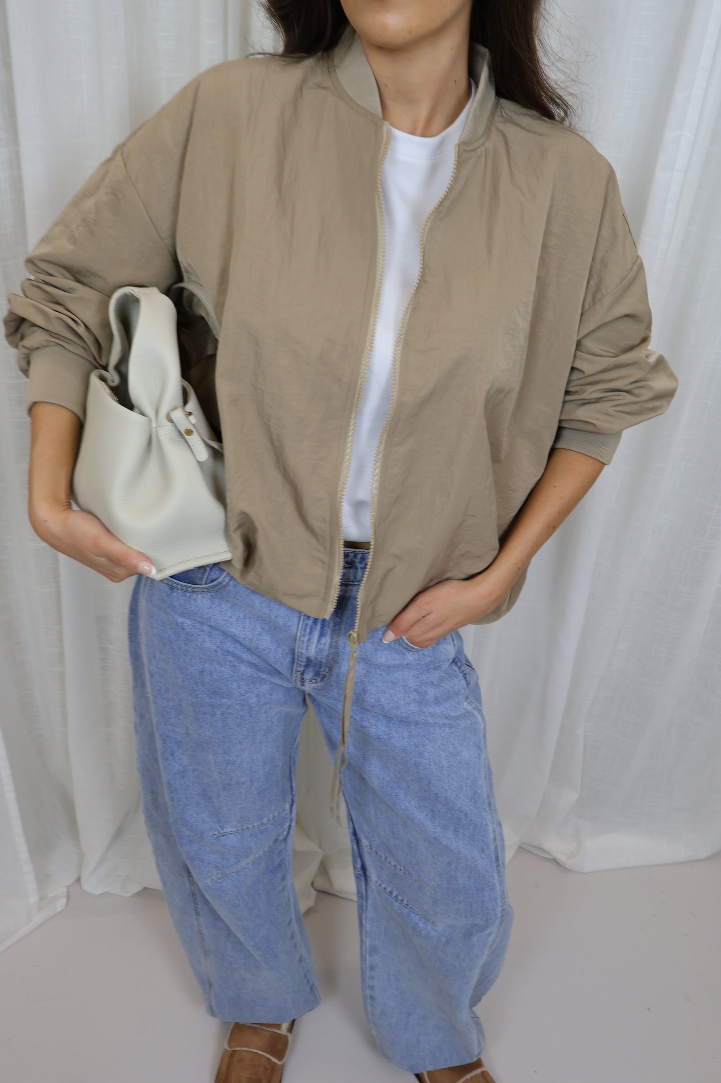 Bomber oversized - Beige