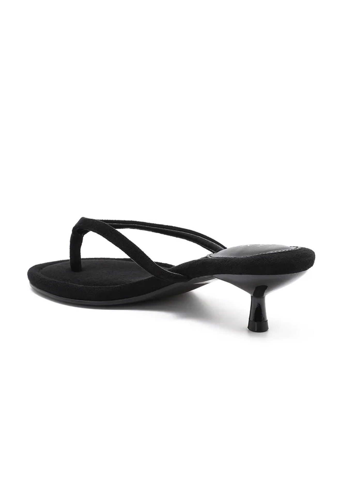 Sandalen met kitten heel - Zwart