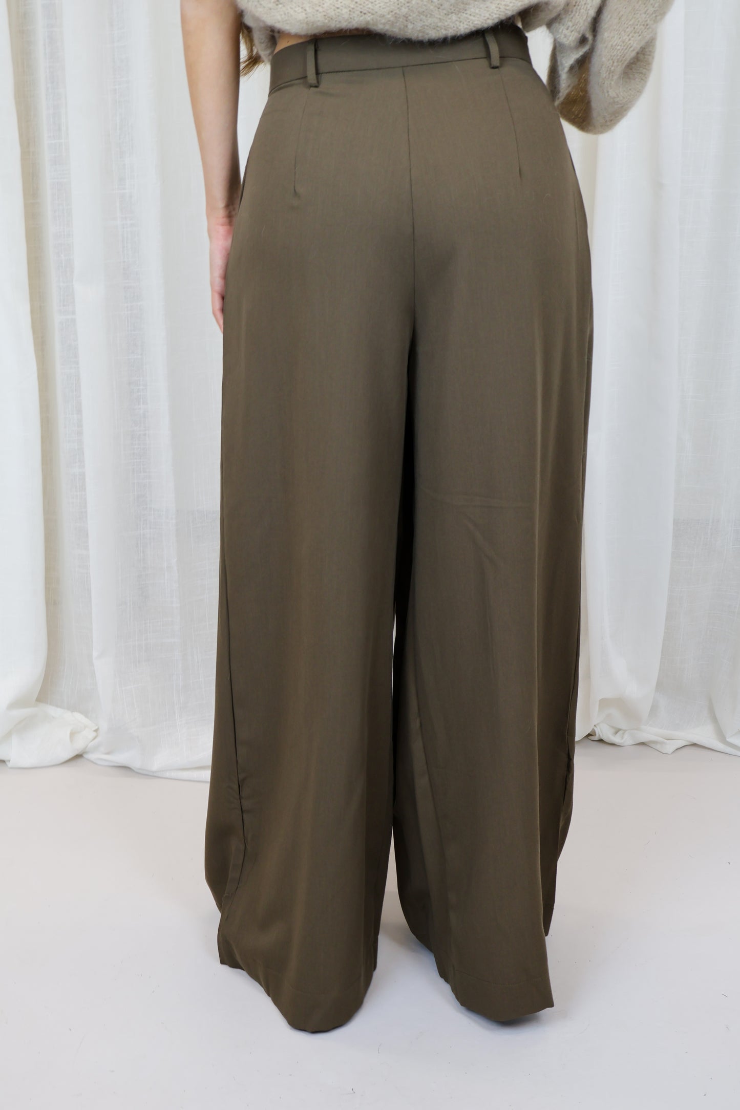 Pantalon plooi - Khaki