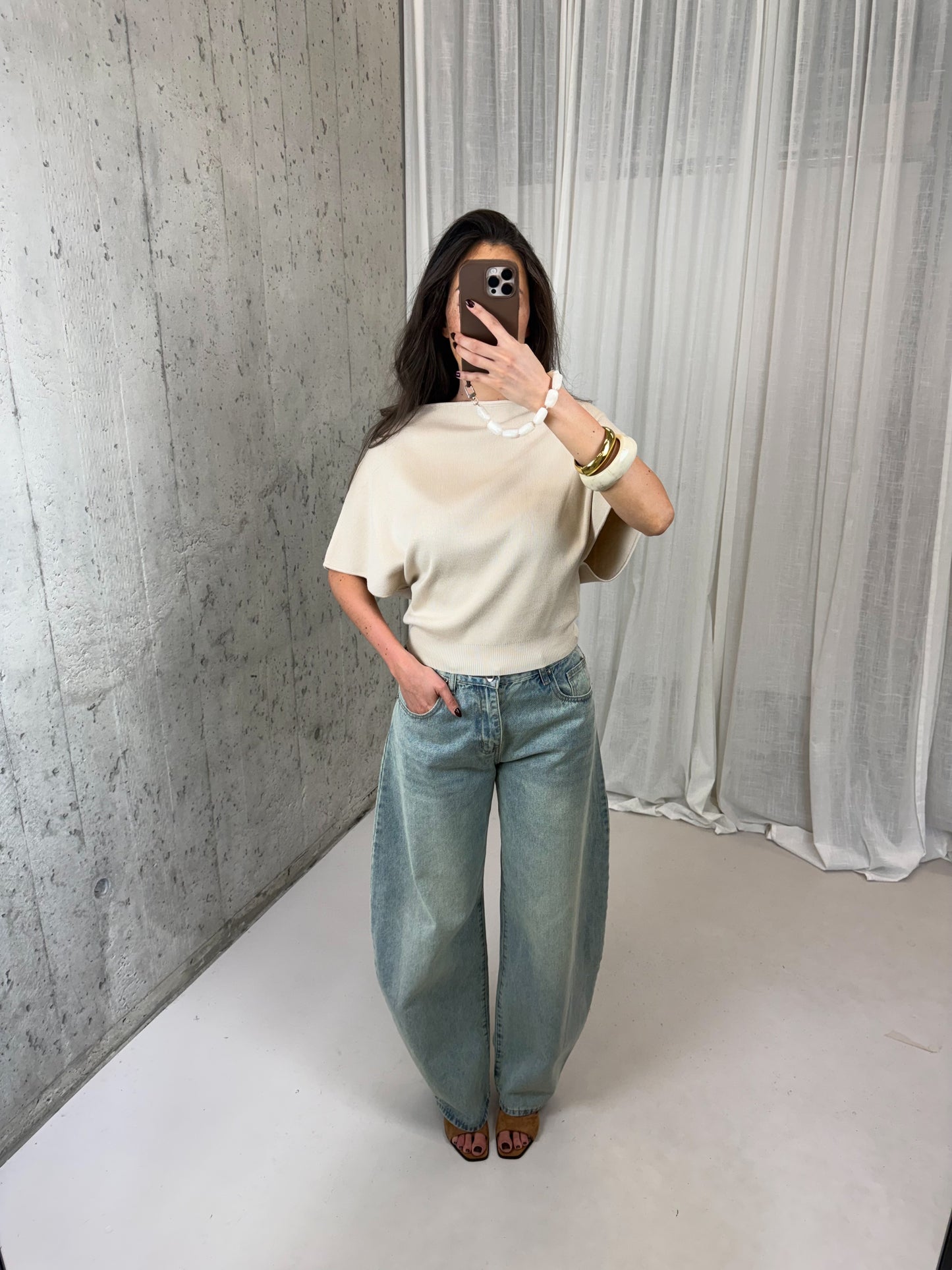 Mila top - Beige