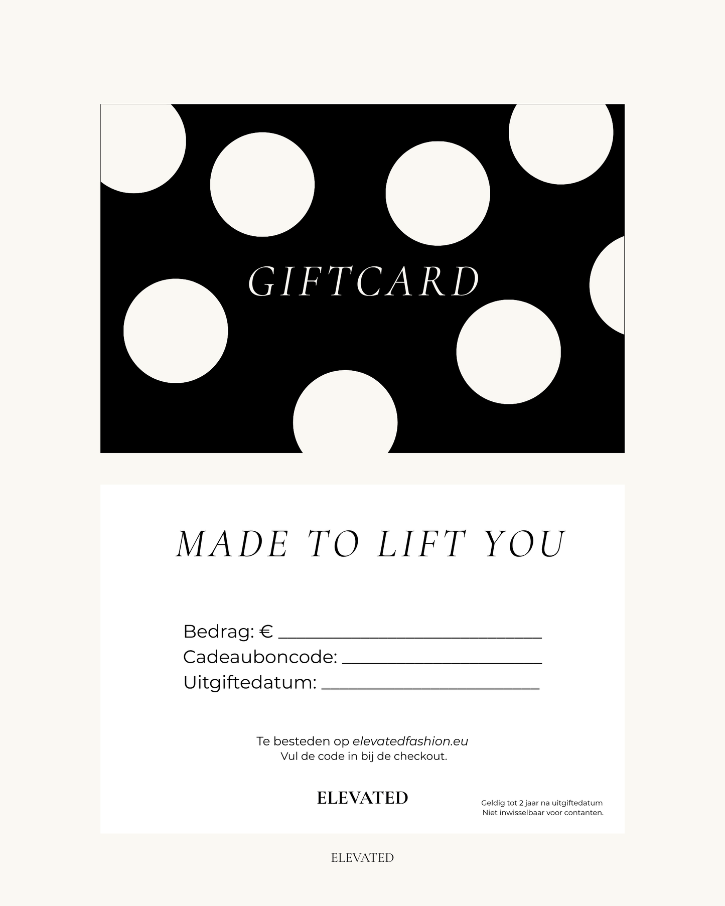 ELEVATED - Giftcard