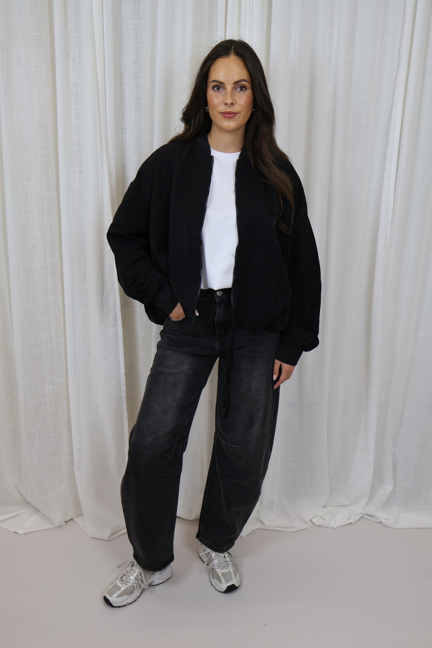 Bomber oversized - Zwart