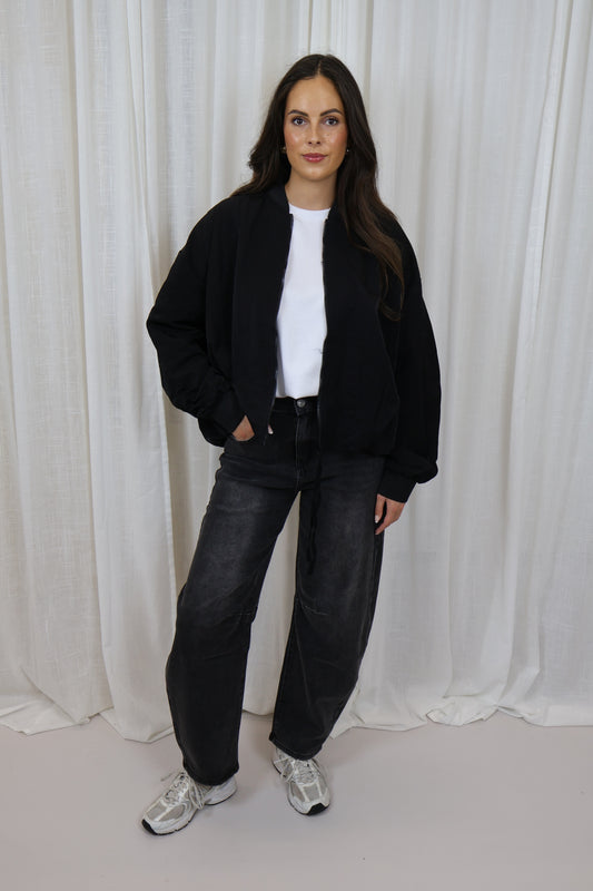 Bomber oversized - Zwart