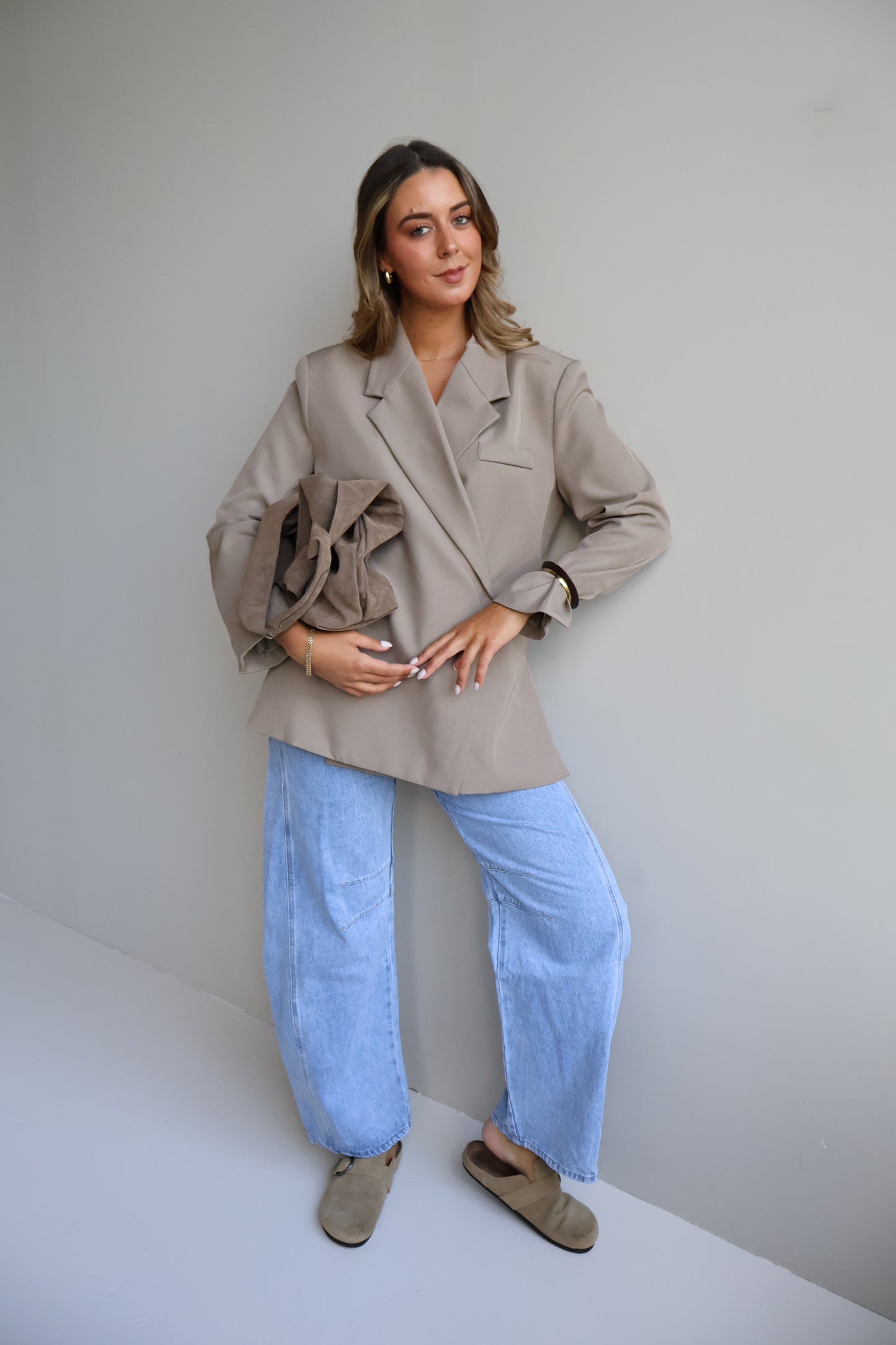Oversized Blazer - Taupe