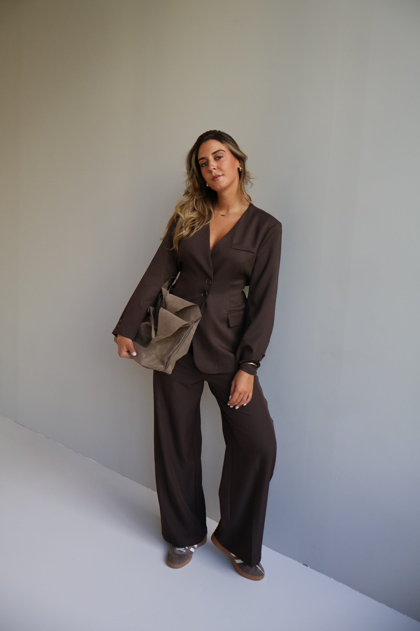 Wikkel Blazer - Bruin