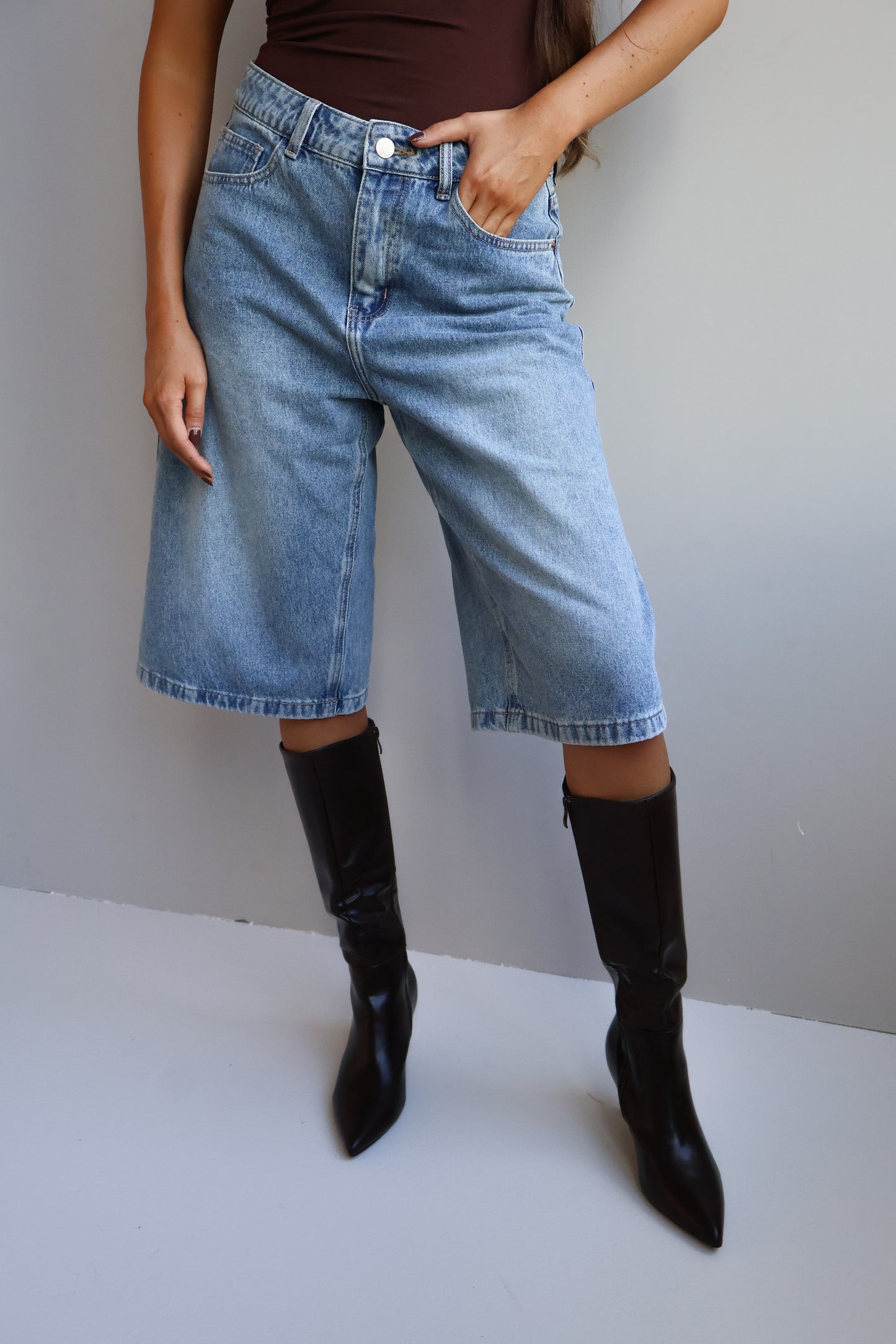 Denim Bermuda - Lichtblauw