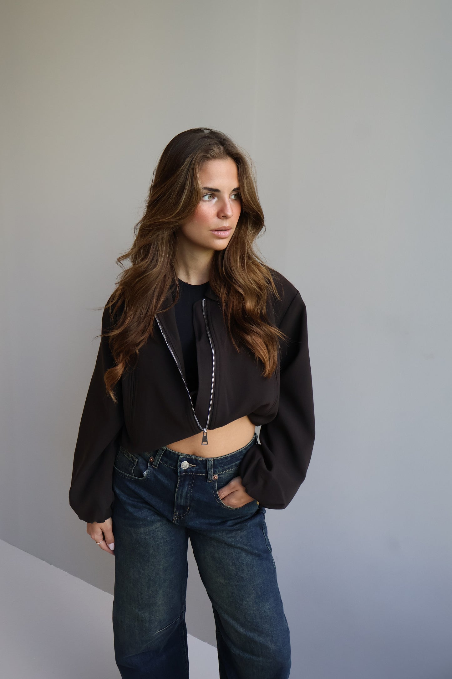 Crop Top - Zwart