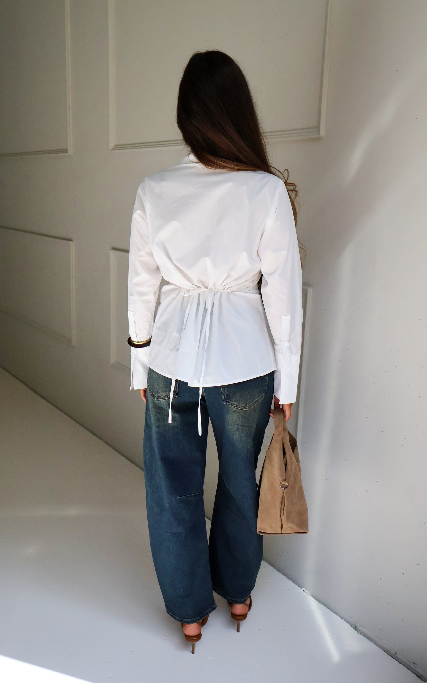 Blouse met koord - Wit