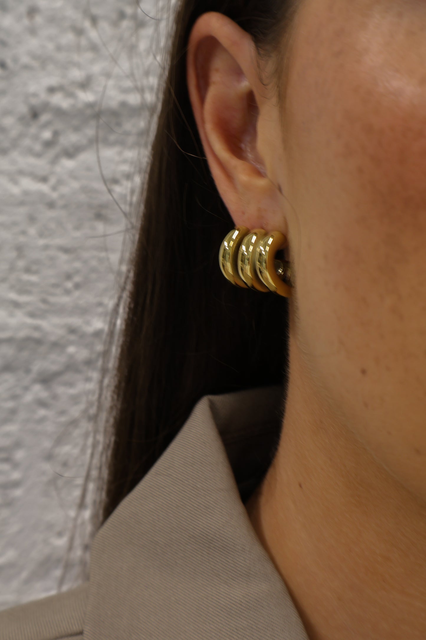 Oorbellen Triple Gold