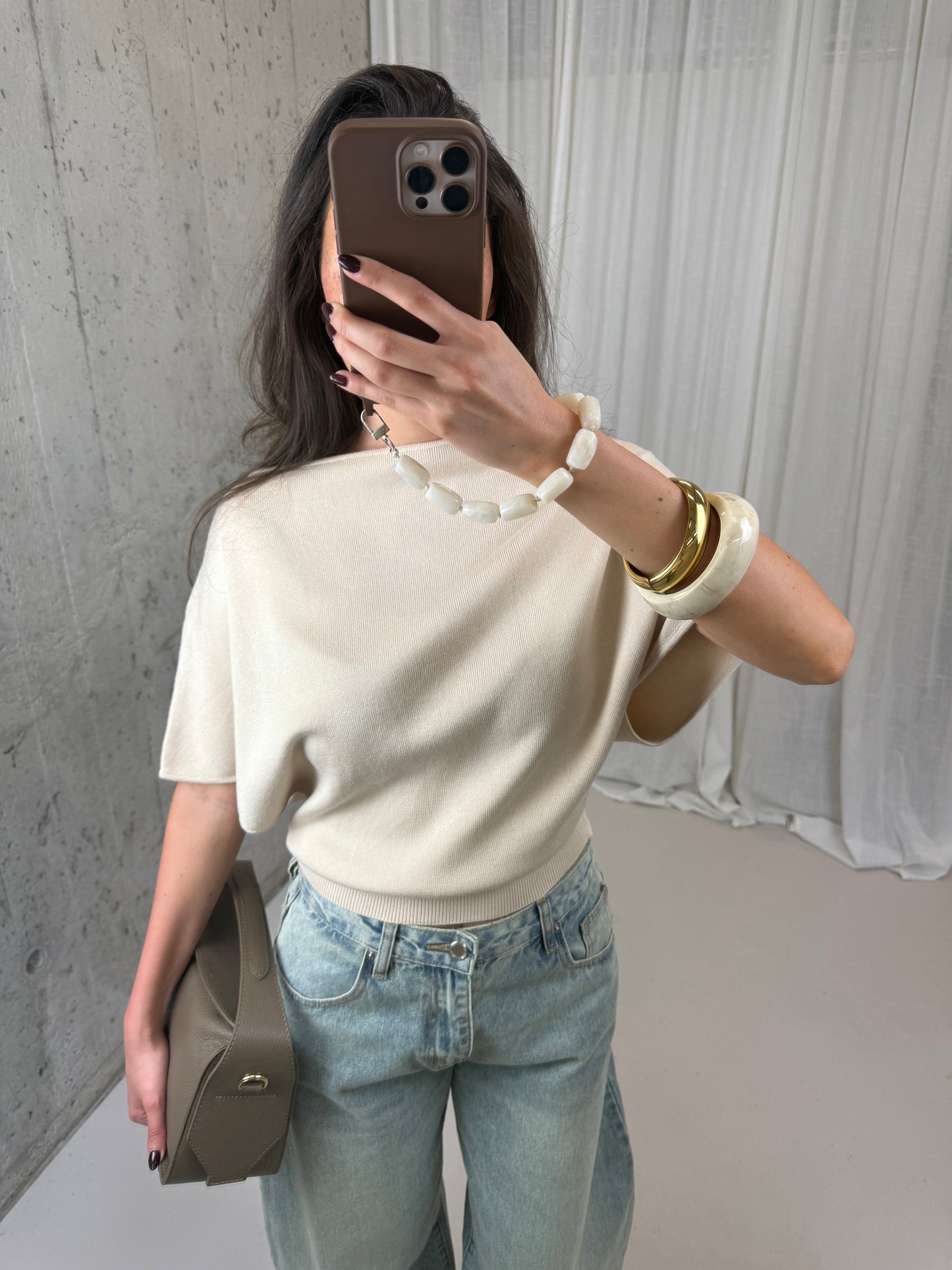 Mila top - Beige
