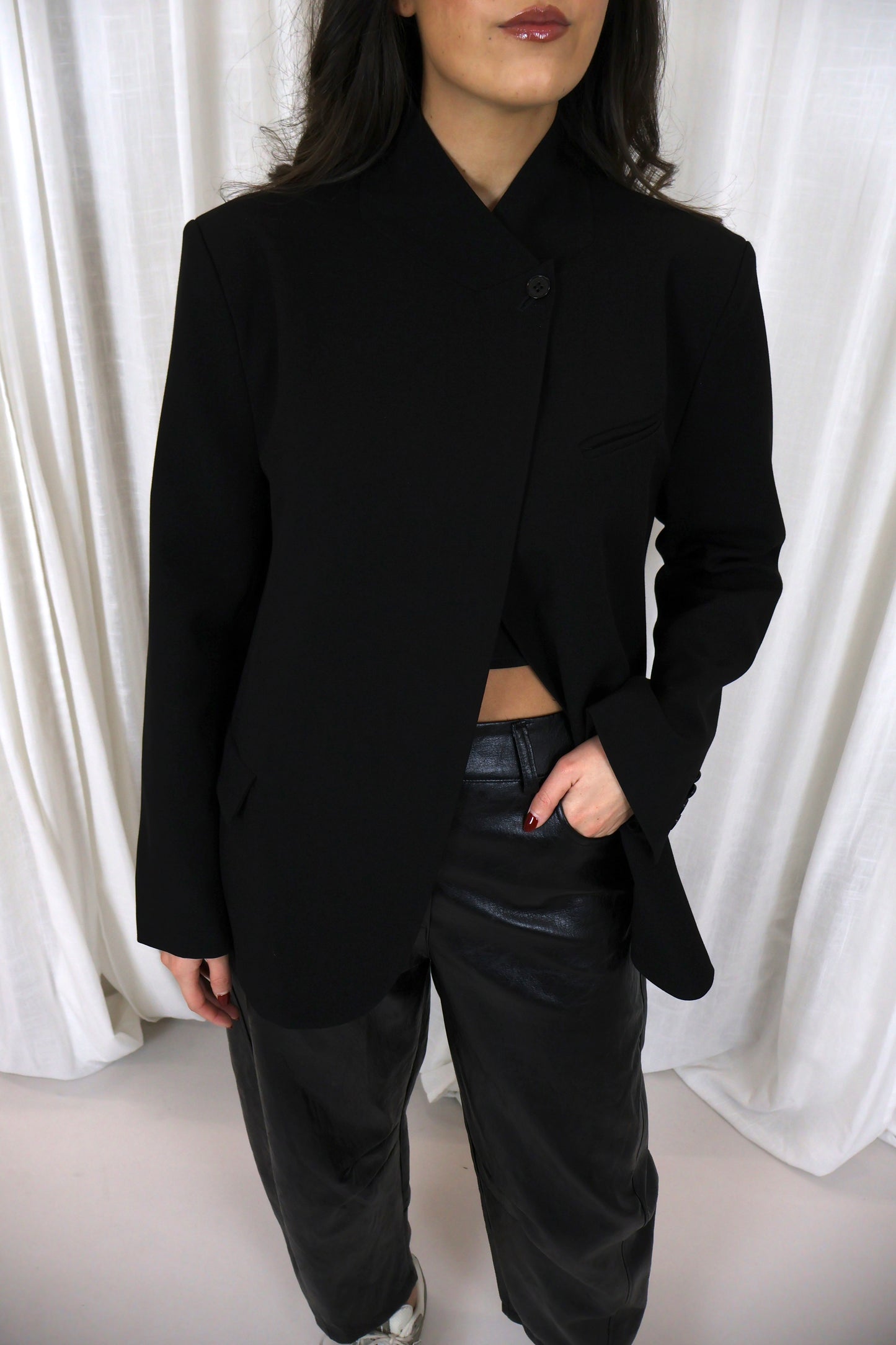 Blazer twee manieren - Zwart