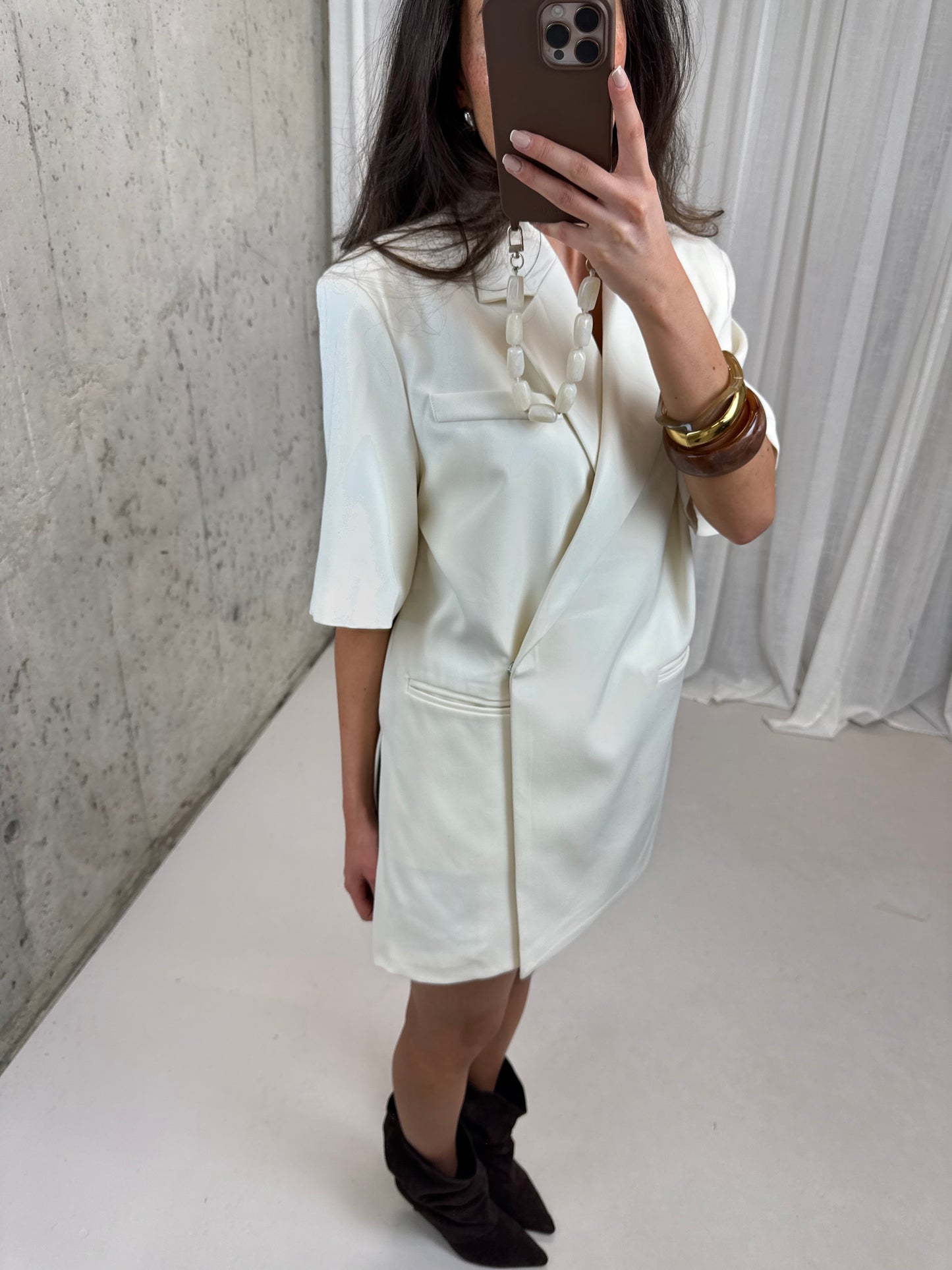 Blazer korte mouw - Off white