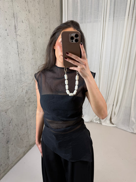 Bandeau top - zwart