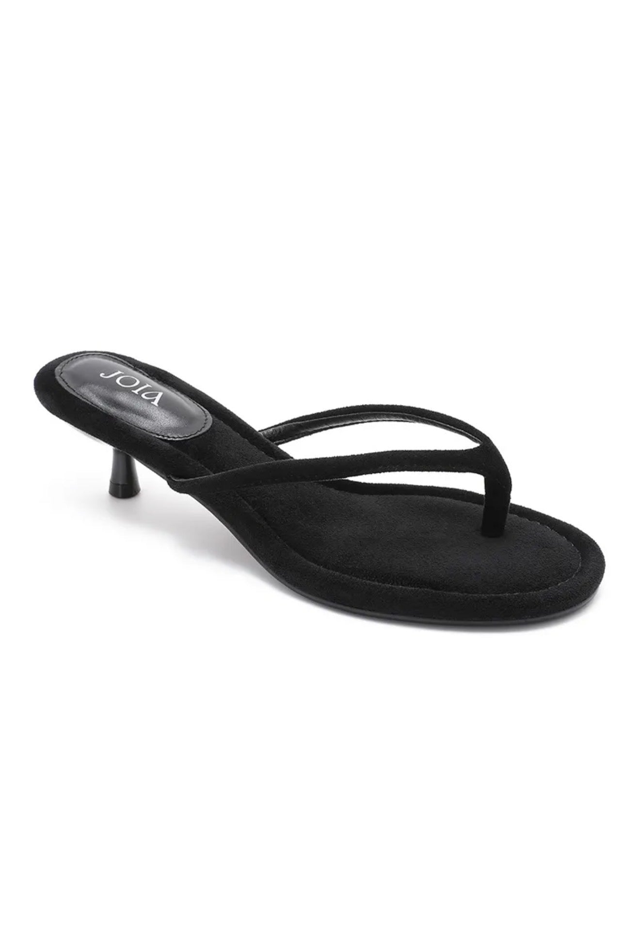 Sandalen met kitten heel - Zwart