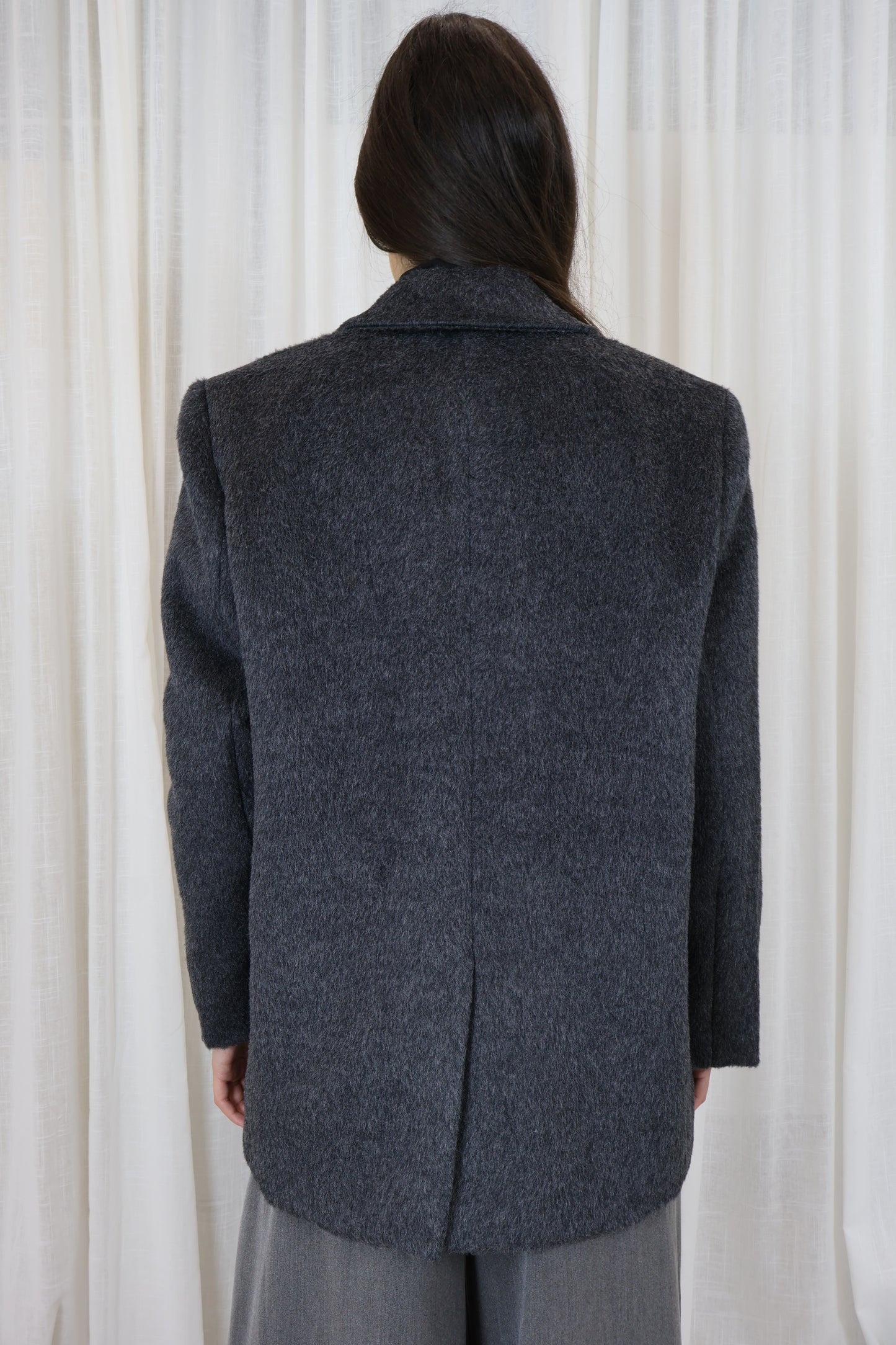 Wollen blazer - Grijs