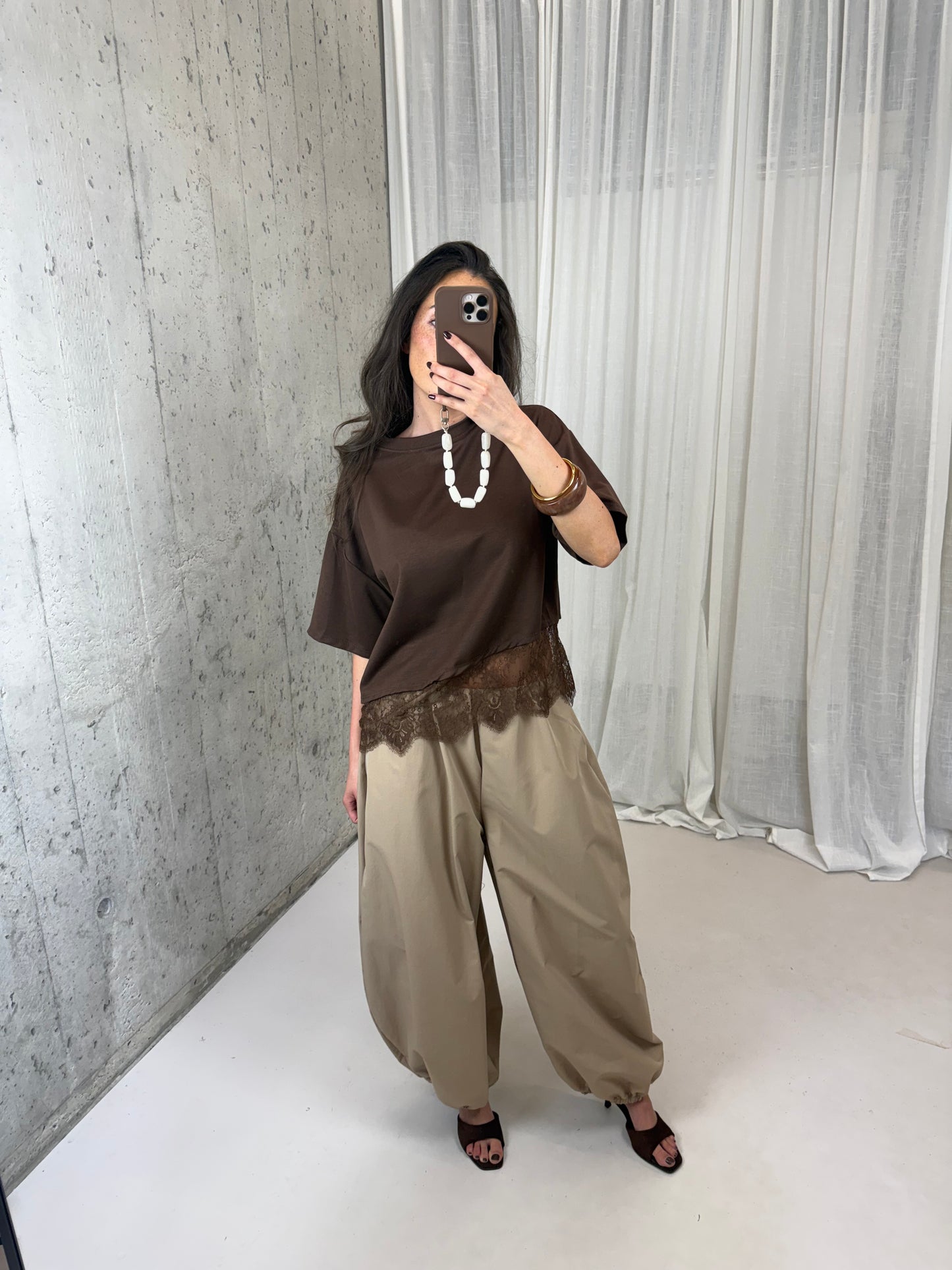 Pantalon ballon - Camel