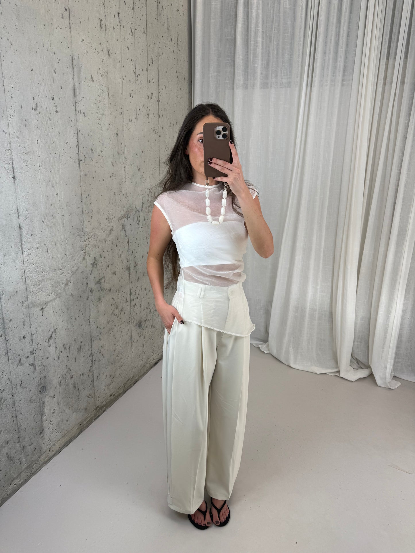 Bandeau top - Wit