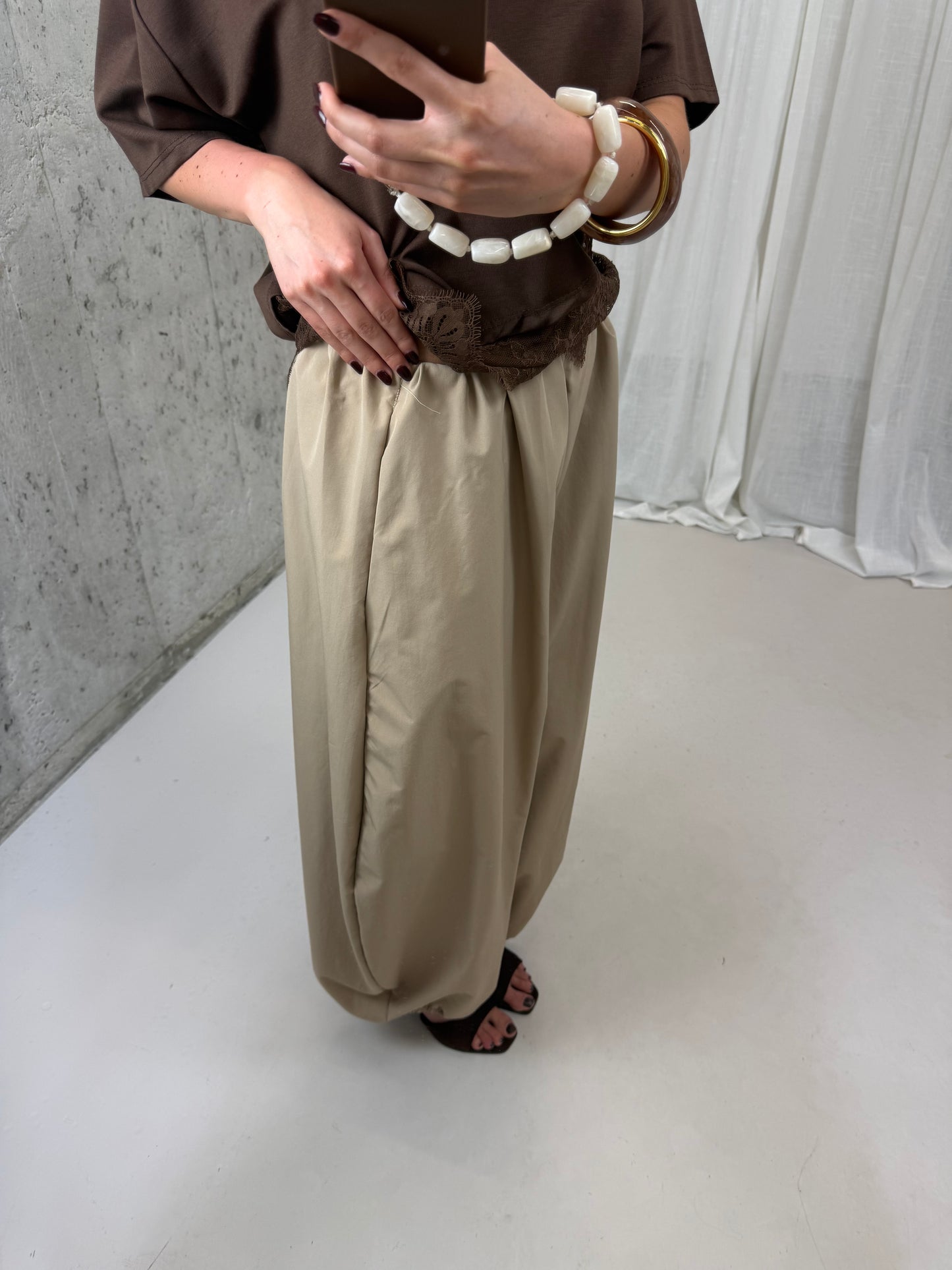 Pantalon ballon - Camel