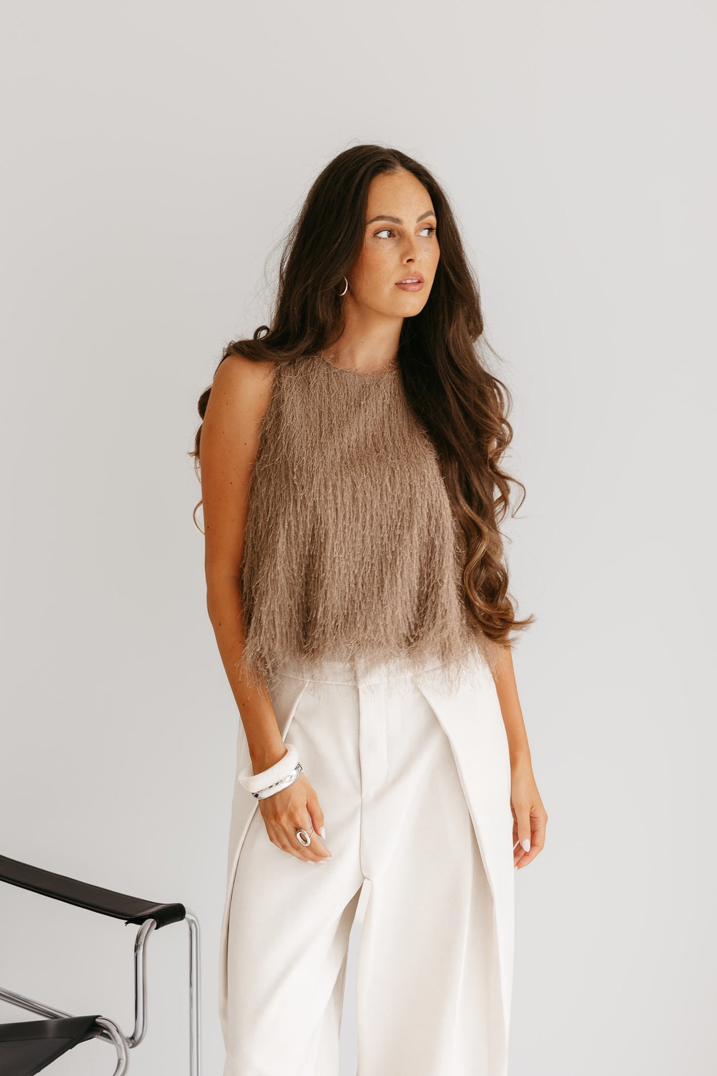 Lilly top - Taupe