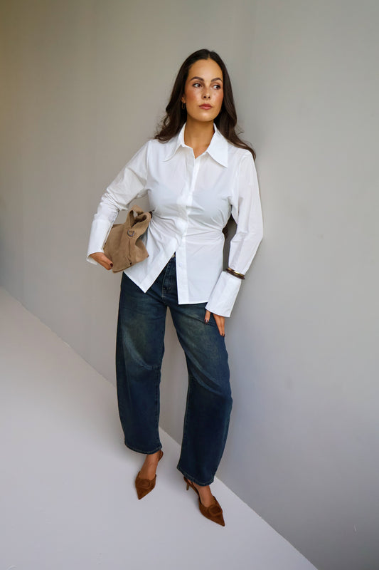 Blouse met koord - Wit