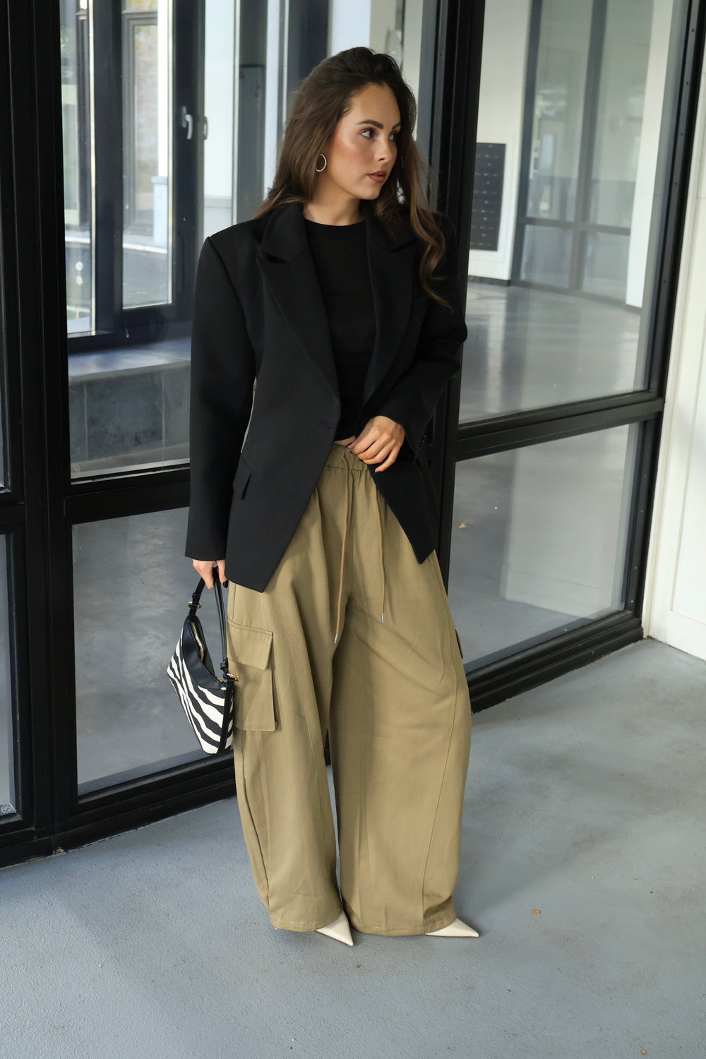 Blazer getailleerd - Zwart