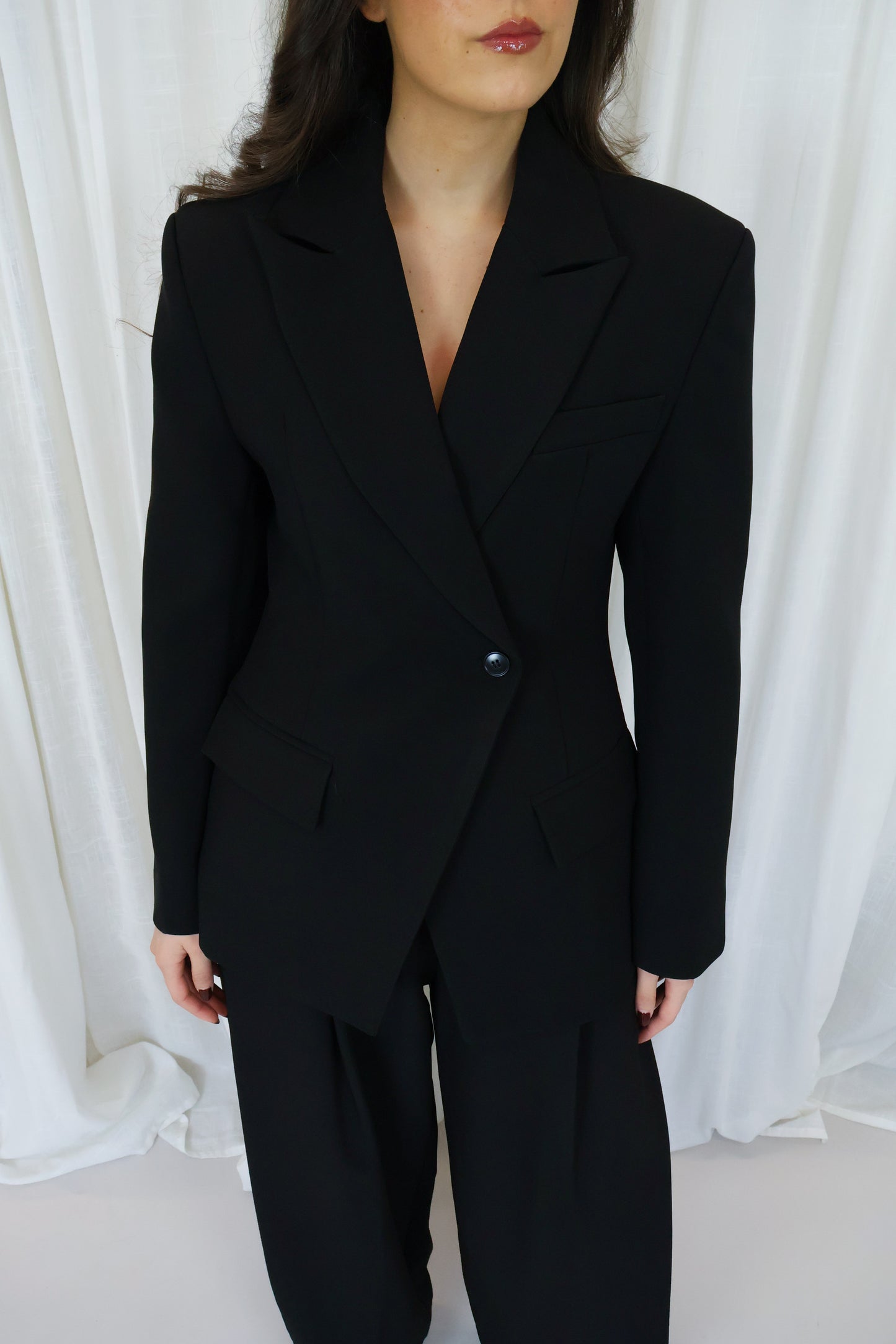 Blazer getailleerd - Zwart