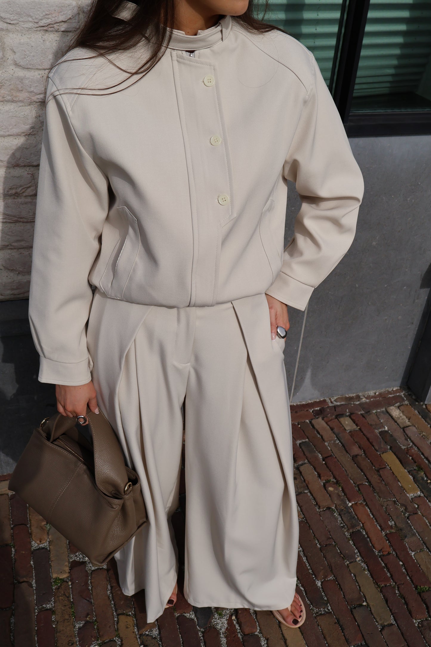 Bomber jasje - Licht beige