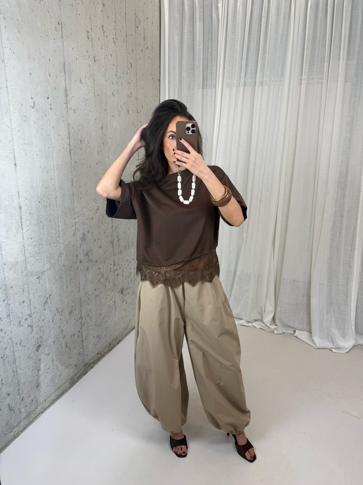 Pantalon ballon - Camel
