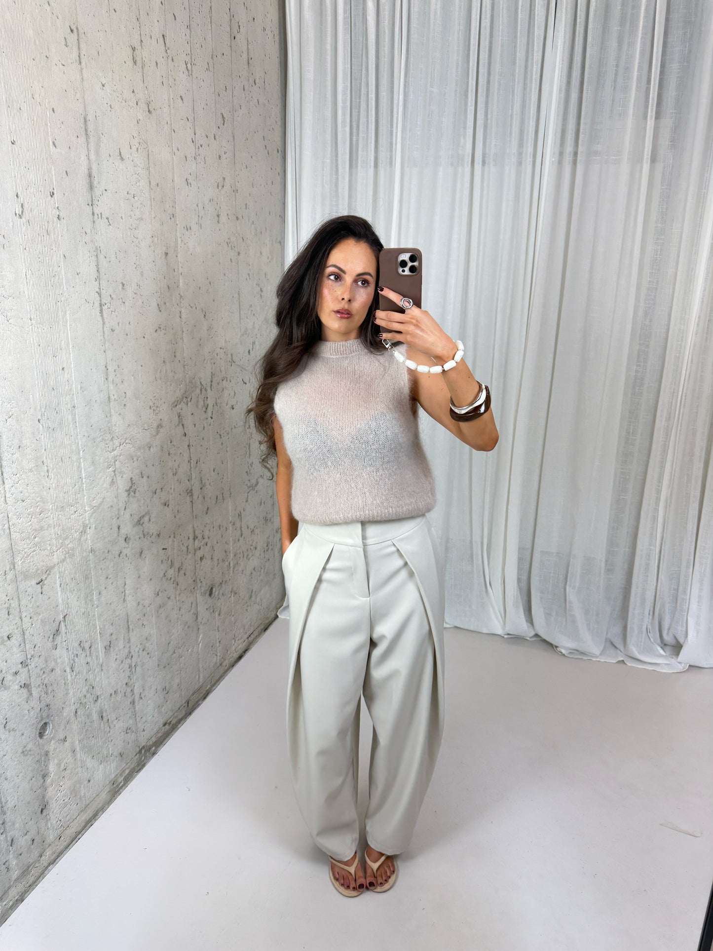 Dolly mohair spencer - Licht beige