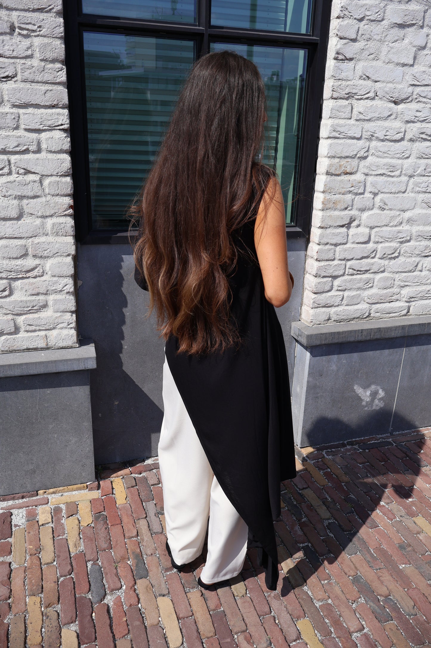 June top lang - Zwart