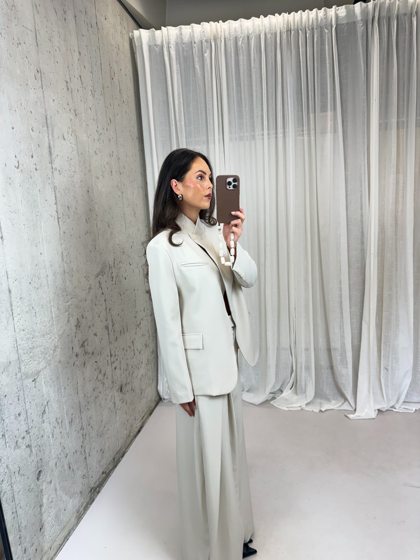 Blazer twee manieren - licht beige