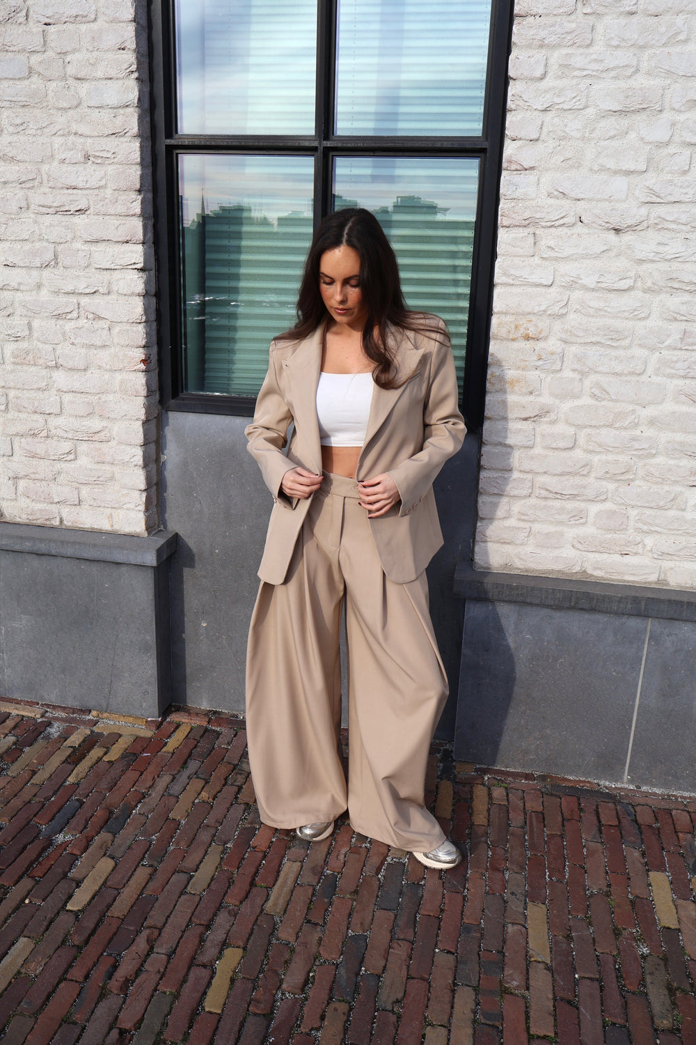 Blazer twee manieren - Beige