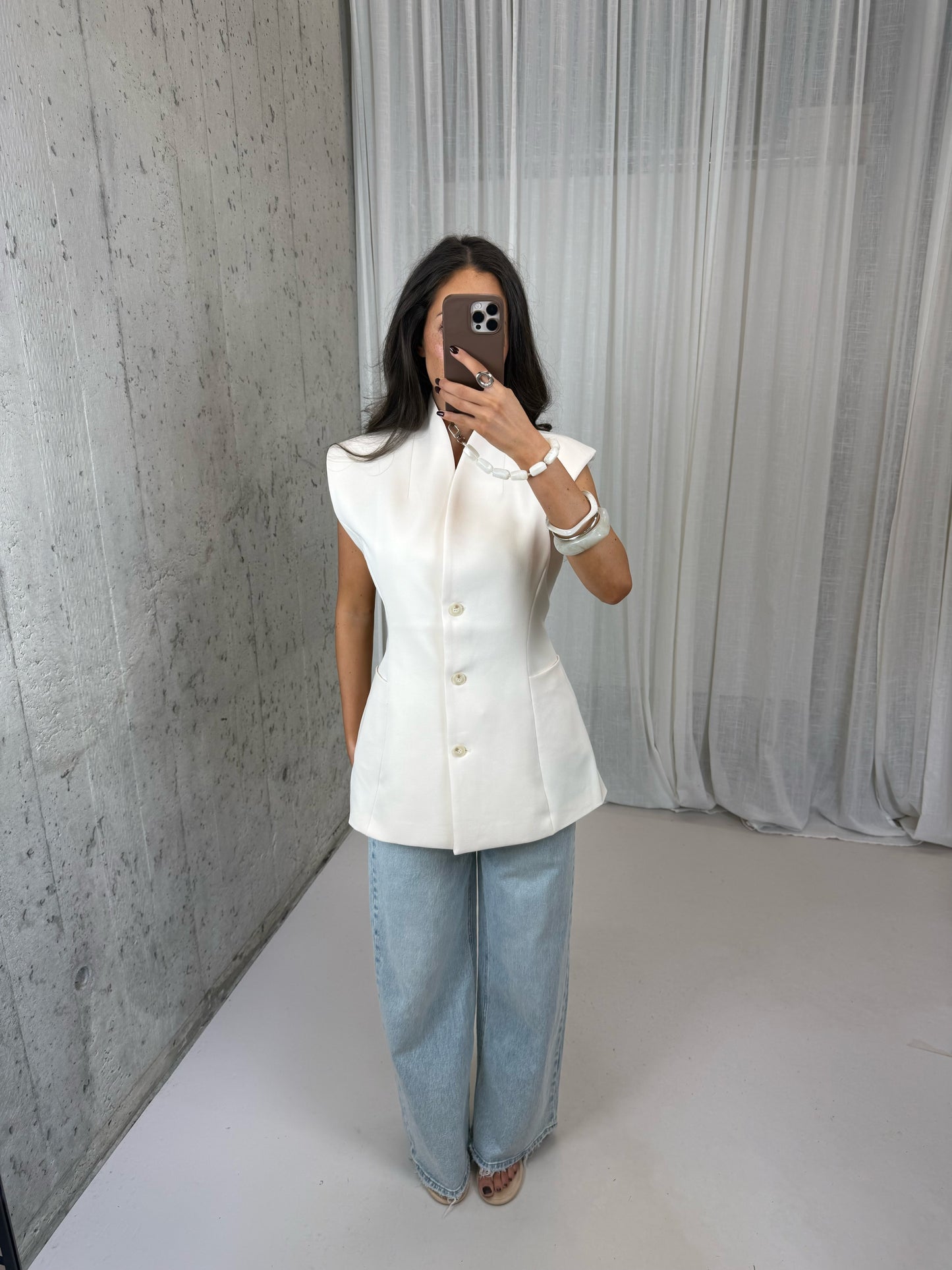 Chloe Gilet - Off white