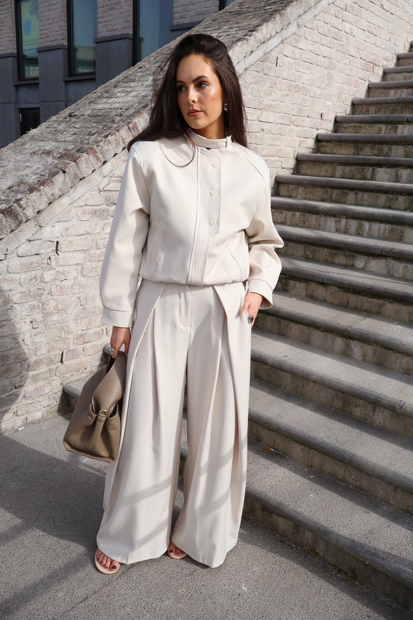 Bomber jasje - Licht beige