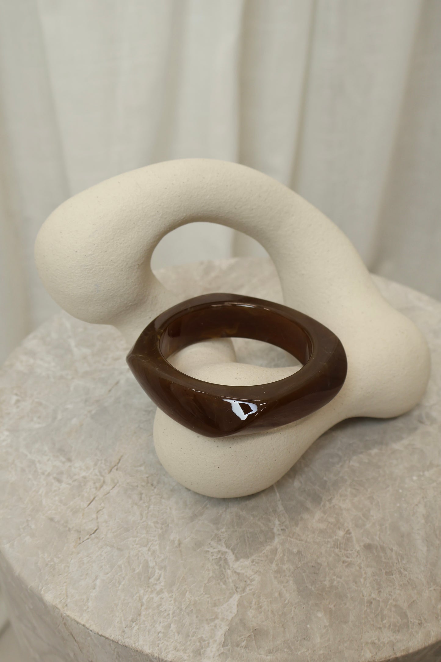 Bangle - Donker bruin