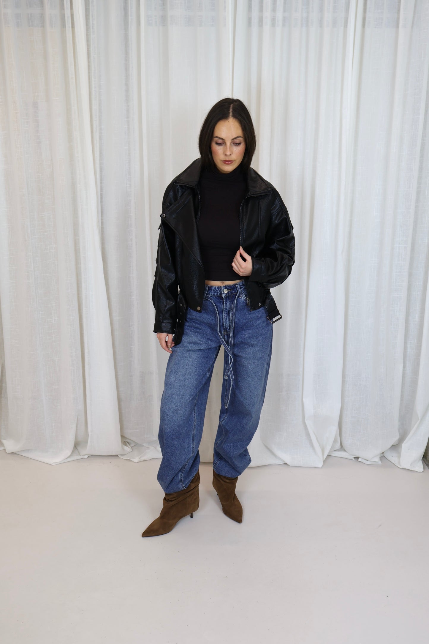 Jeans Mom Fit - Blauw