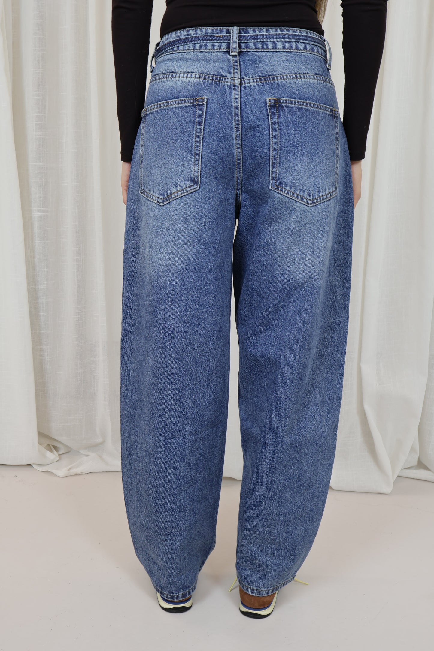 Jeans Mom Fit - Blauw