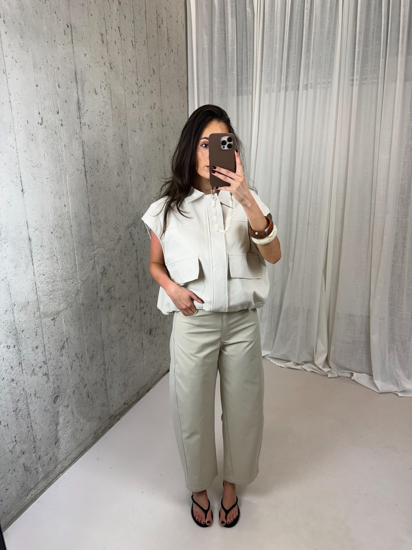 Nova pantalon broek - Licht beige