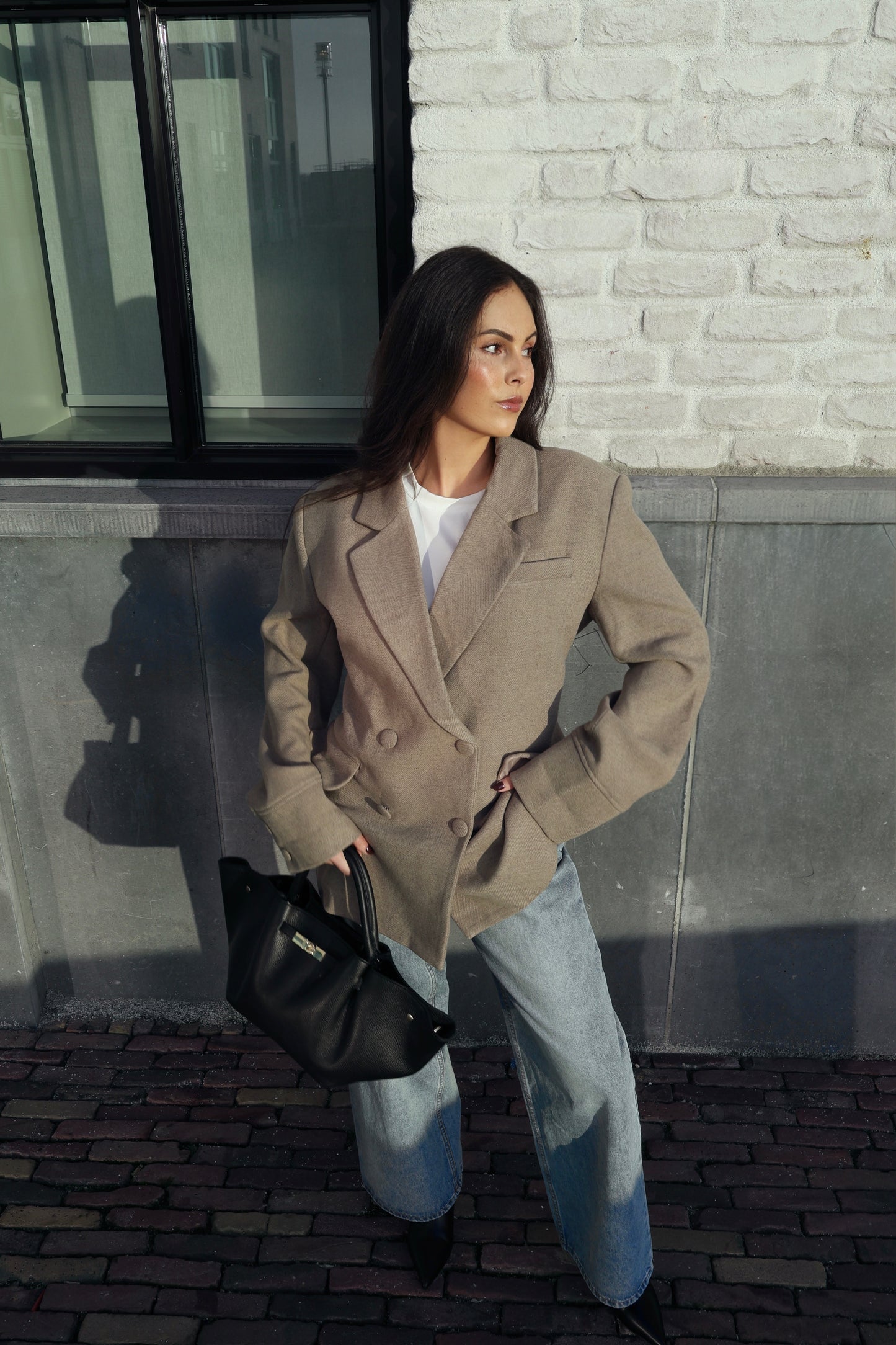 Jasje met band - Taupe