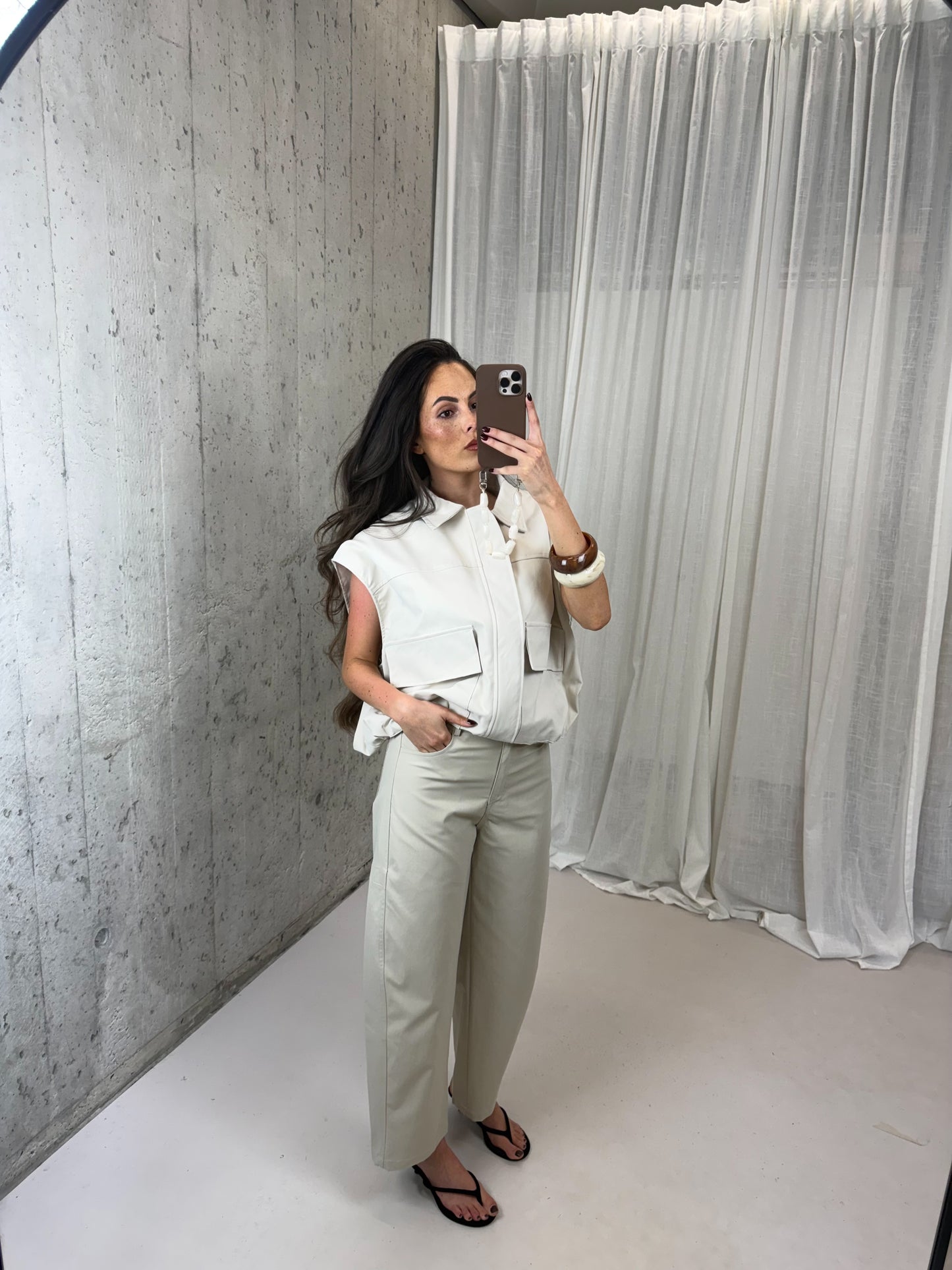 Nova pantalon broek - Licht beige