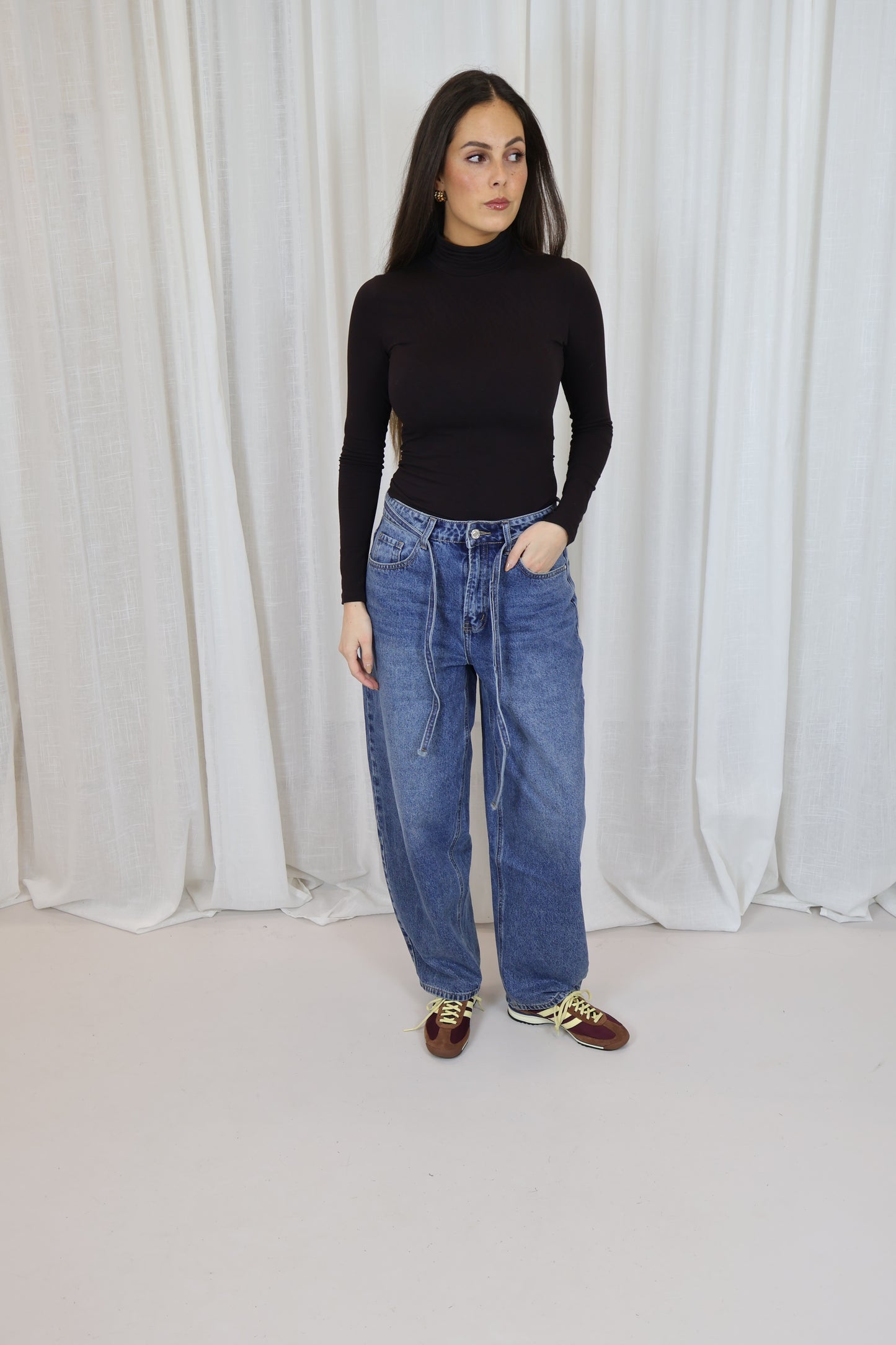 Jeans Mom Fit - Blauw