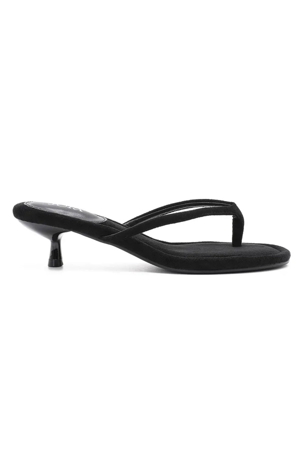 Sandals with kitten heel - Black