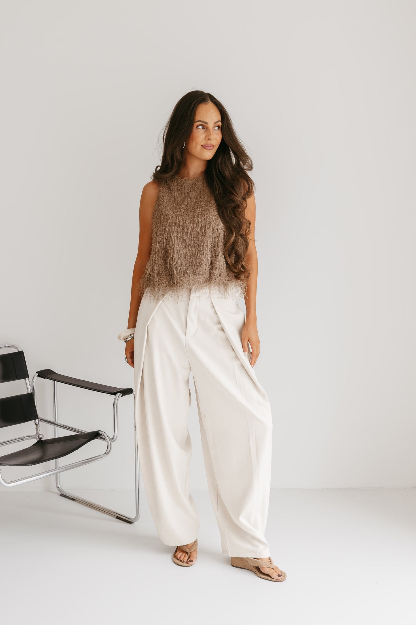 Lilly top - Taupe