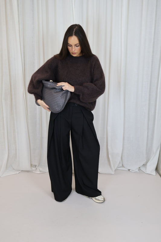 Trui Mohair - Donkerbruin